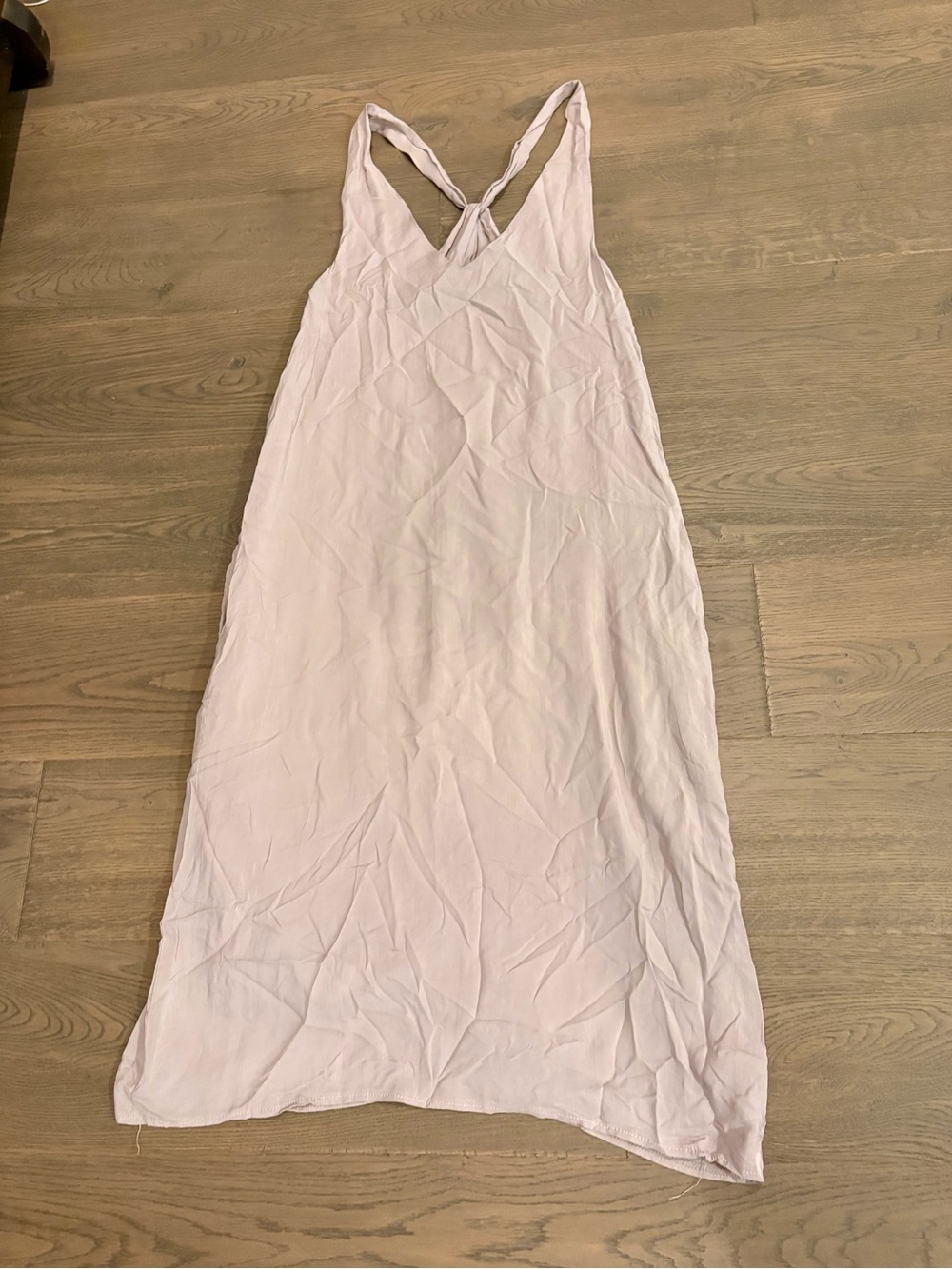 Aqua Pale Taupe Maxi Dress with Crisscross Straps